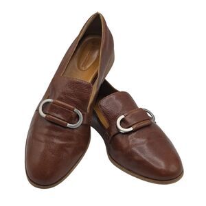 Corso Como Clarrah Women's Whiskey Leather Almond Toe Slip-On Loafers Size 11M